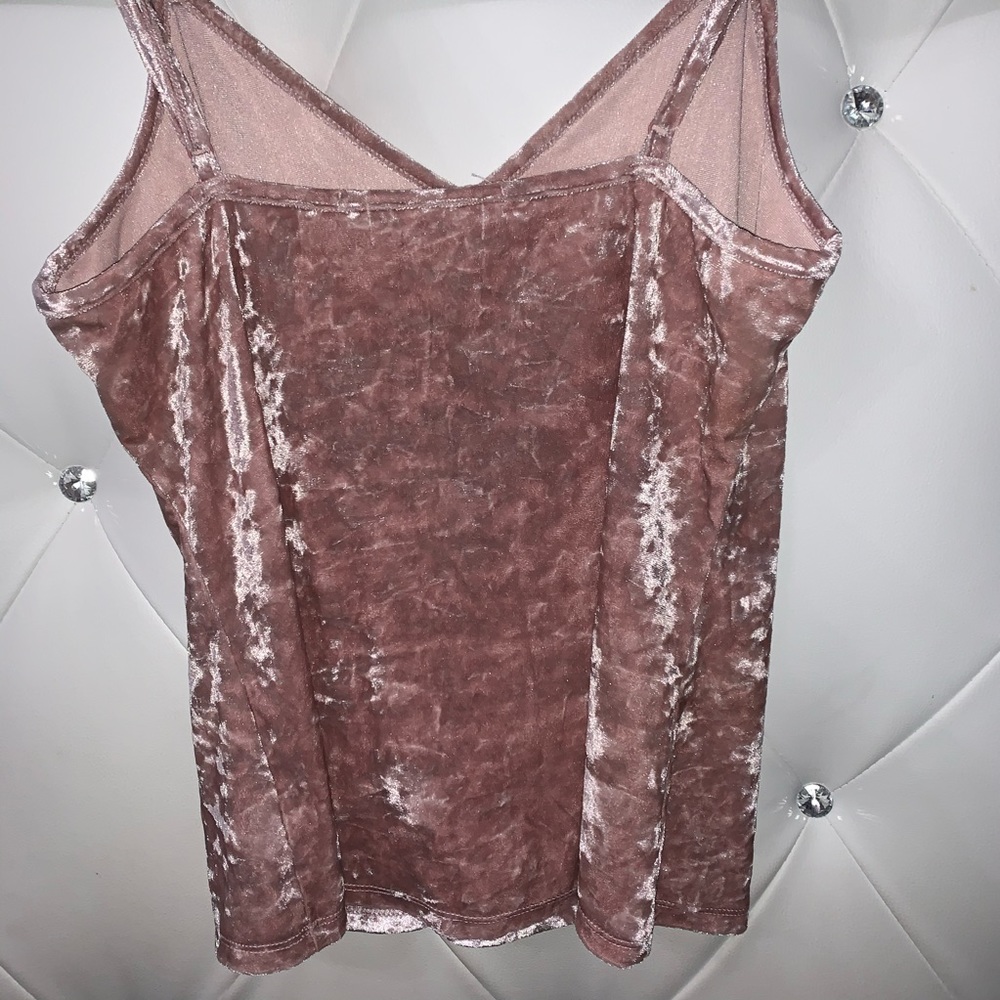 American Rag Velvet Pink Top - Picture 2 of 5